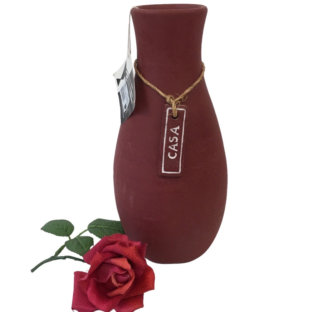 CASA Art no 27184 Symphony Pottery vase 10” NWT
